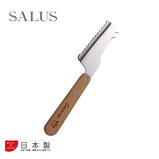 Cuisine Stainless Steel Cheese Knife with Wood Handle