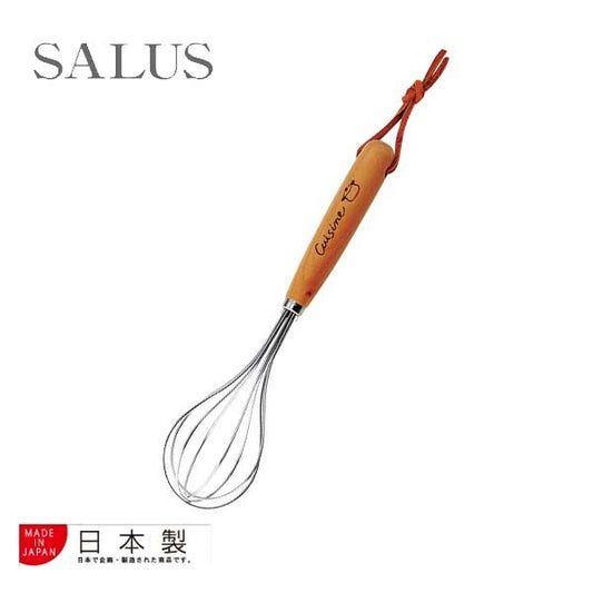 Cuisine Stainless Steel Whisk with Wood Handle