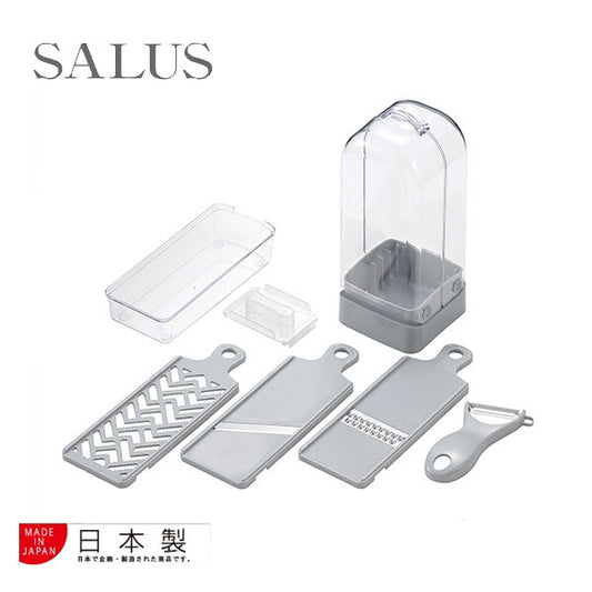 Azuma SALUS Slim Stand 4-in-1 Grater Slicer Peeler Set
