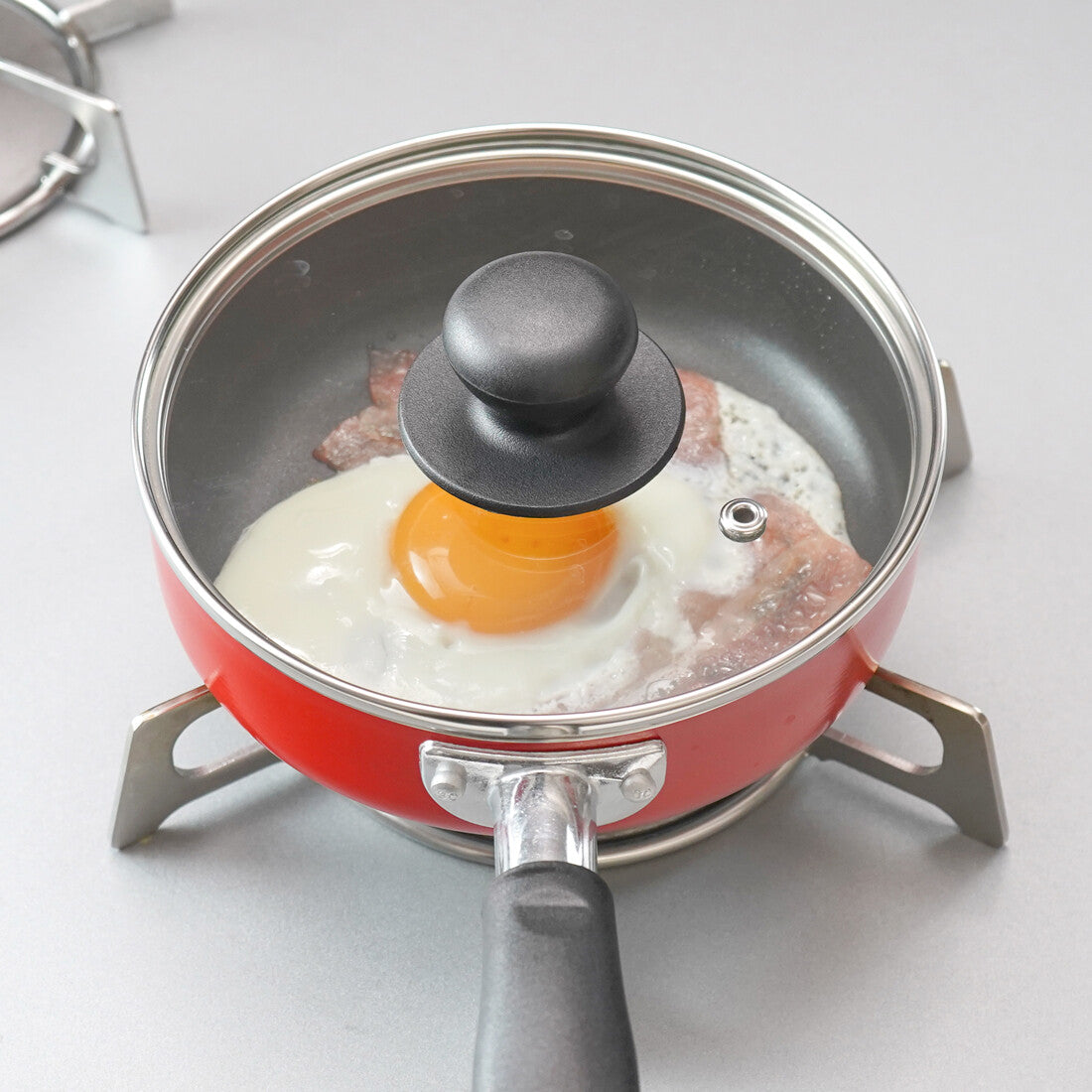 Wahei Freiz Mini Frying Pan with Glass Lid 16cm Red RB-2910