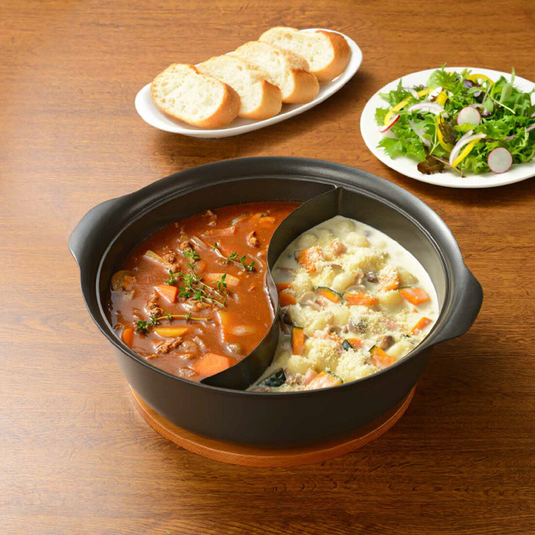 Wahei Freiz Skipple IH Divided Pot 30cm RB-3756