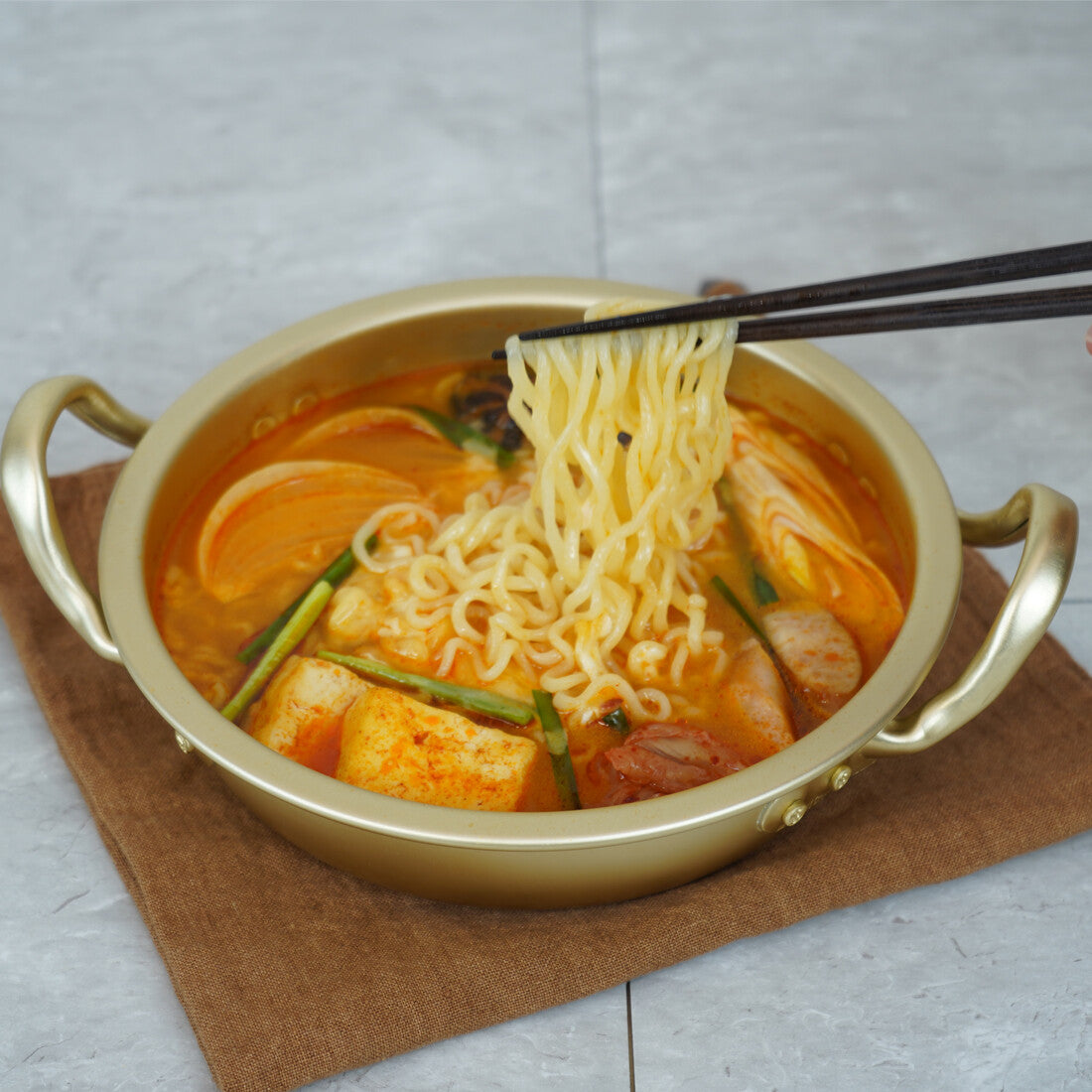 Wahei Freiz Korean-Style Shallow Aluminum Pot 18cm RB-3660