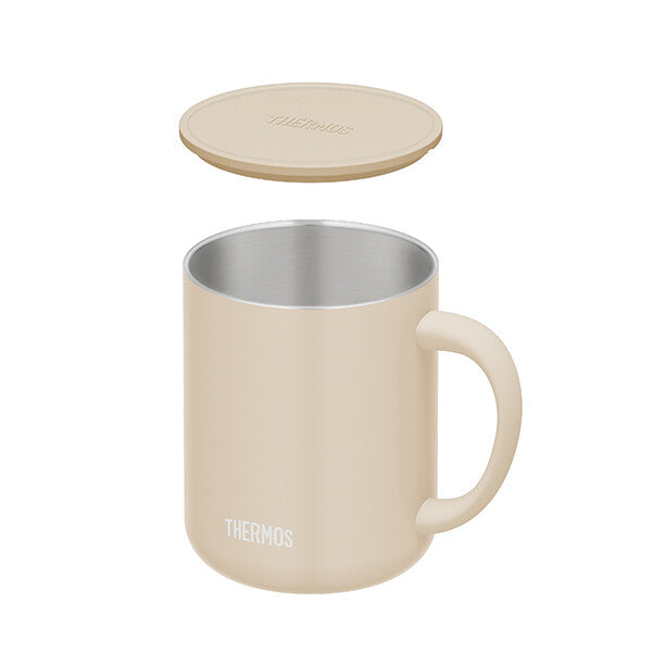 Thermos Vacuum Insulated Mug 450ml Beige Case of 12 JDG-452C