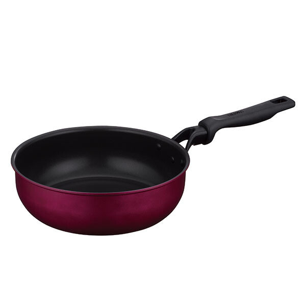 Thermos Durable IH-Compatible Wok Pan 24cm KFM-024DR