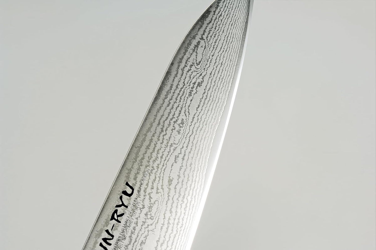 Shimomura Takumi Unryu Mai Santoku Knife VG10 Damascus 33 Layer UNR-501