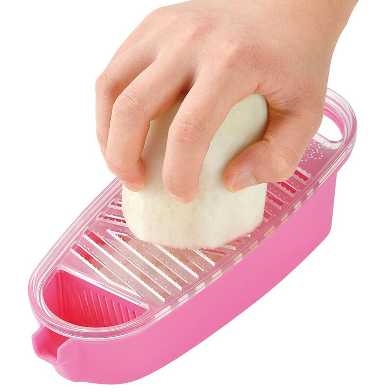 Shimomura Kitchen a La Mode Grater with Catch Tray Pink KUO-01P