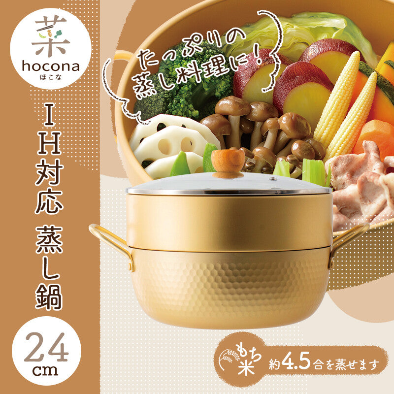 Wahei Freiz Hokona Induction Steamer Pot 24cm RB-3661