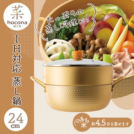 Wahei Freiz Hokona Induction Steamer Pot 24cm RB-3661