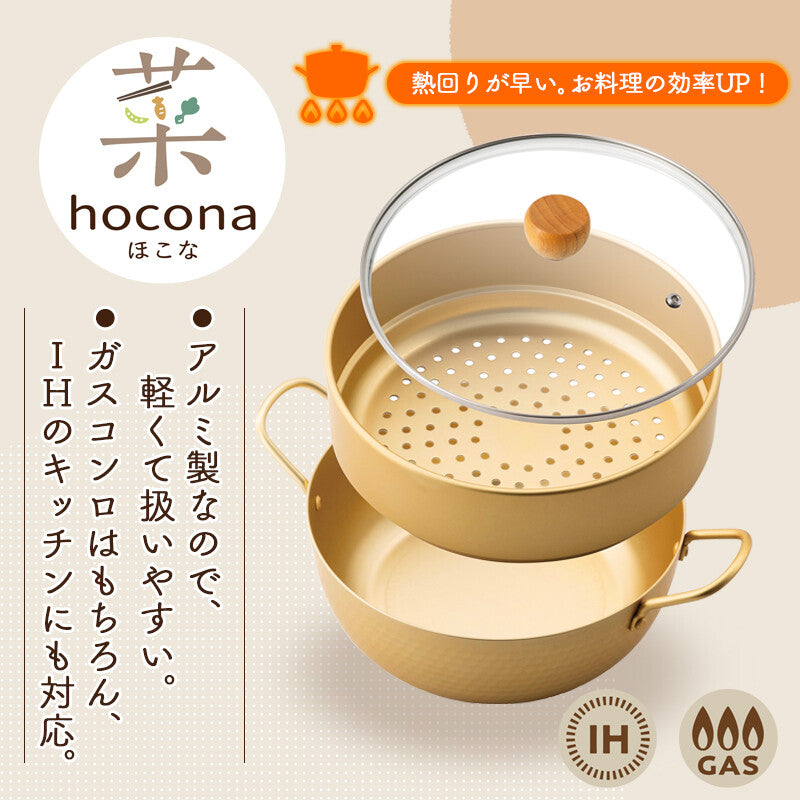 Wahei Freiz Hokona Induction Steamer Pot 24cm RB-3661