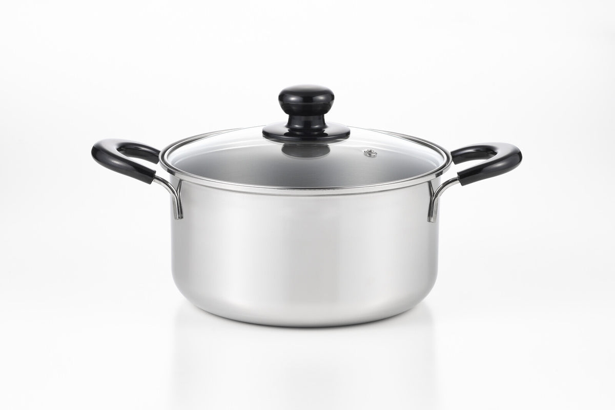 Yoshikawa Cook Look Neo Deep Two-Handle Pot 22cm SJ4006