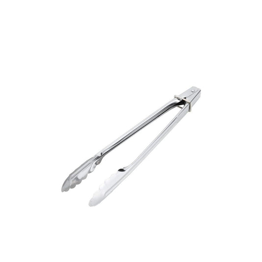 Minex Metal All-Purpose Tongs 240mm with Stopper (Sleeve Pack) V-1254
