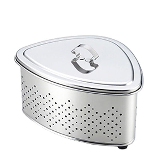 Takekoshi Kitchen Station Corner Sink Strainer with Lid CK-114