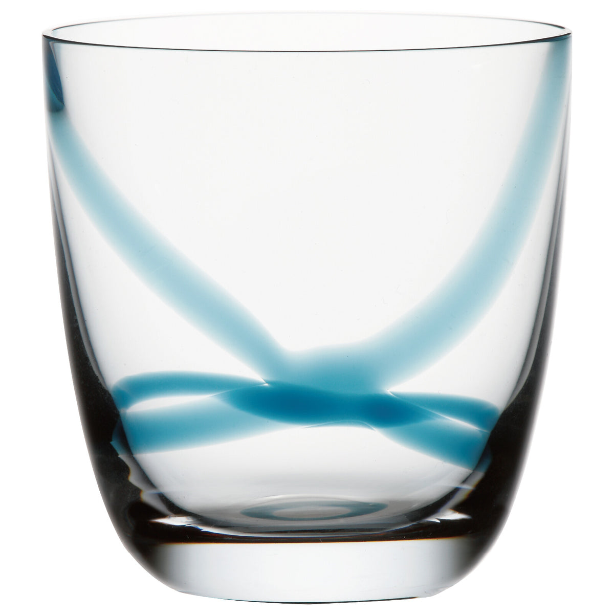 Toyo-Sasaki Glass Corrot Tumbler Cross Blue