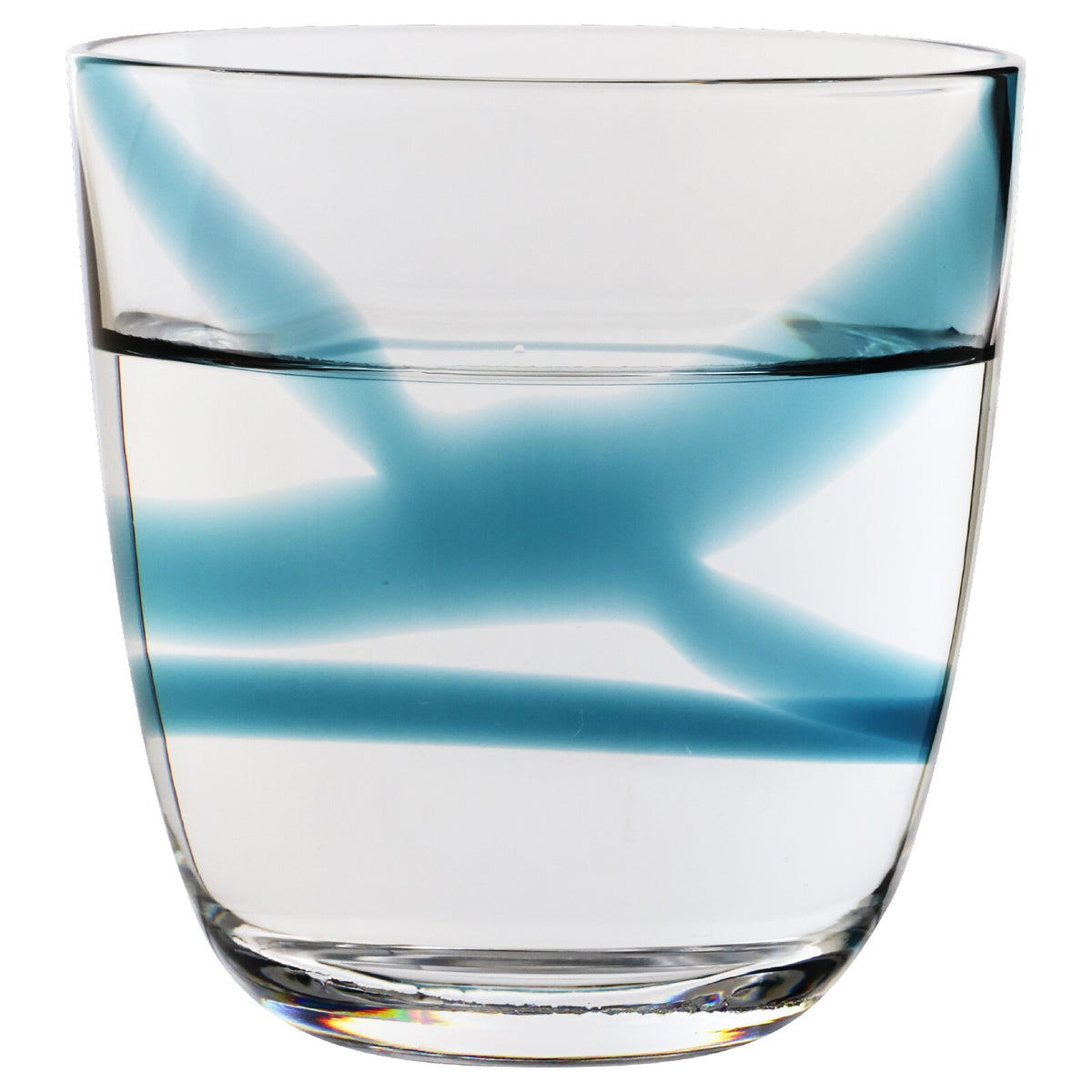 Toyo-Sasaki Glass Corrot Tumbler Cross Blue