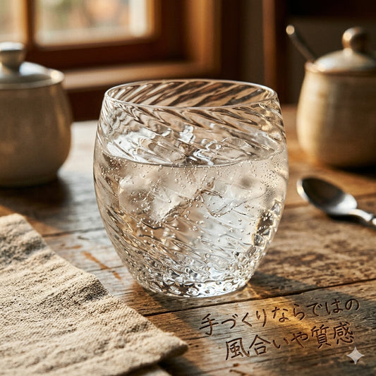 Toyo-Sasaki Glass Corrot Tumbler Swirl