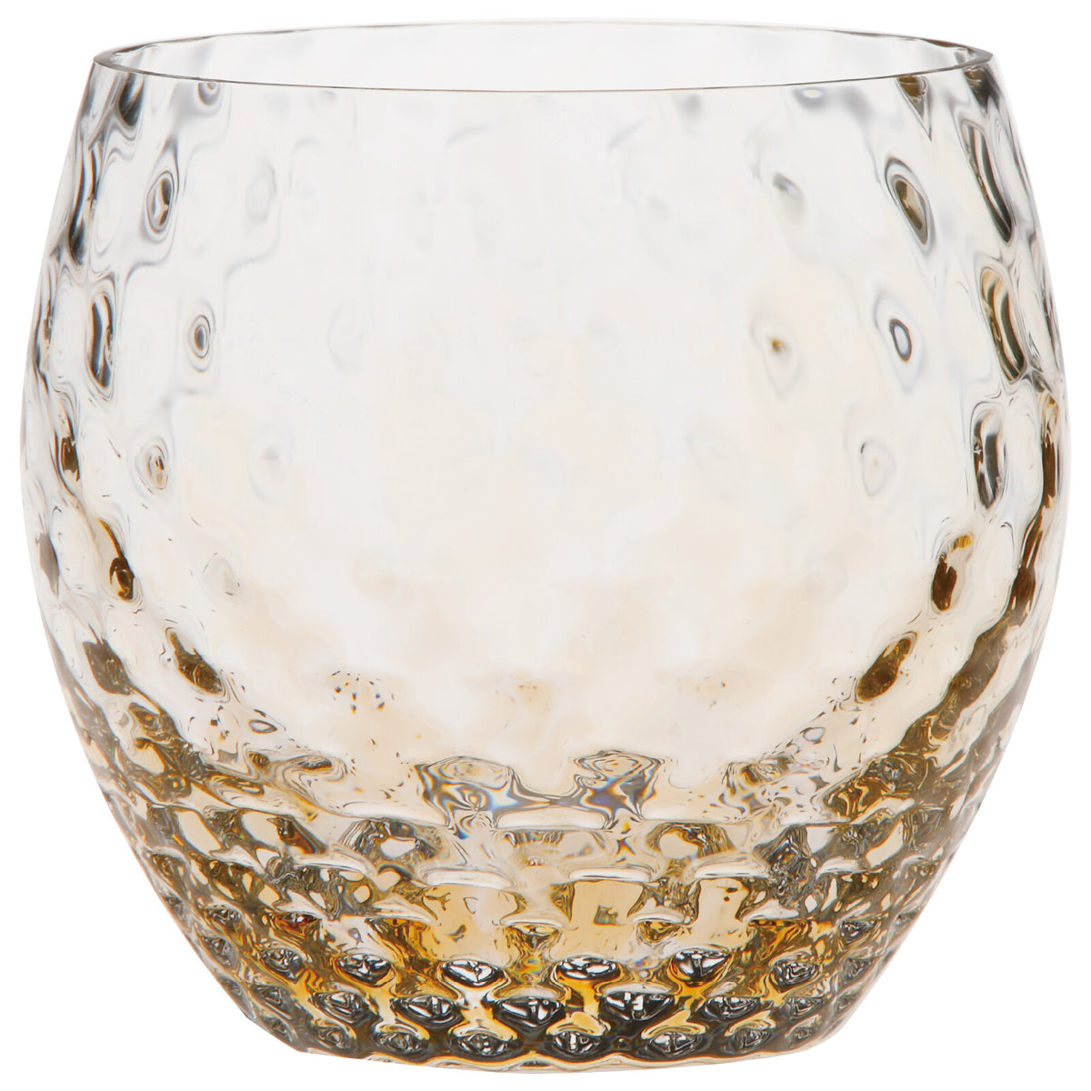 Toyo-Sasaki Glass Corrot Tumbler Mesh Amber