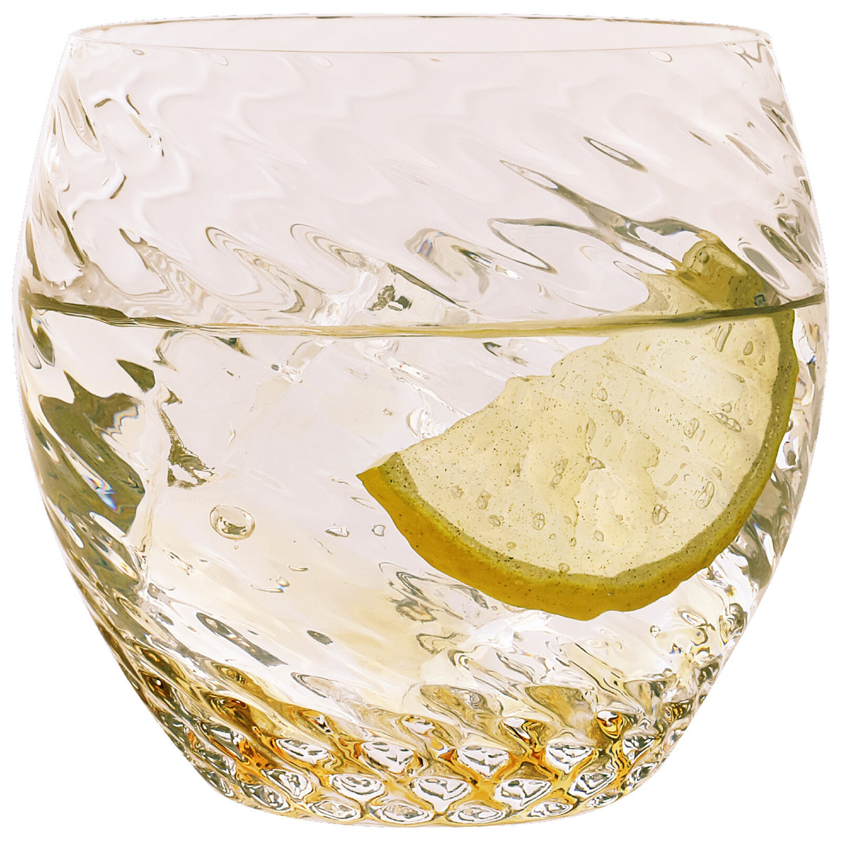 Toyo-Sasaki Glass Corrot Tumbler, Swirl, Amber, 310ml