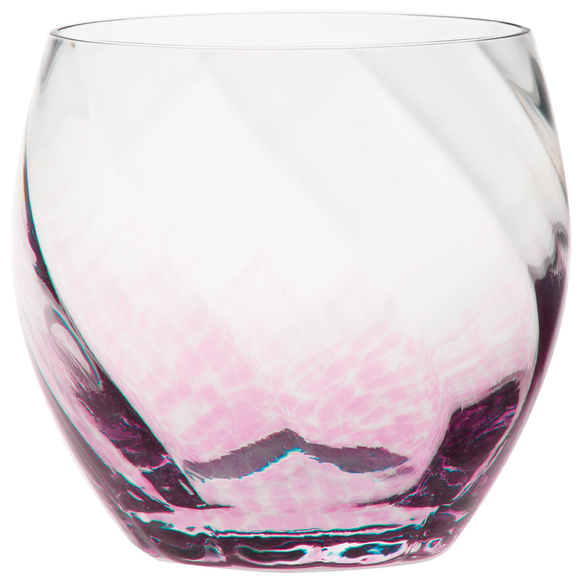 Toyo-Sasaki Glass Corrot Tumbler, Diagonal, Pink, 310ml