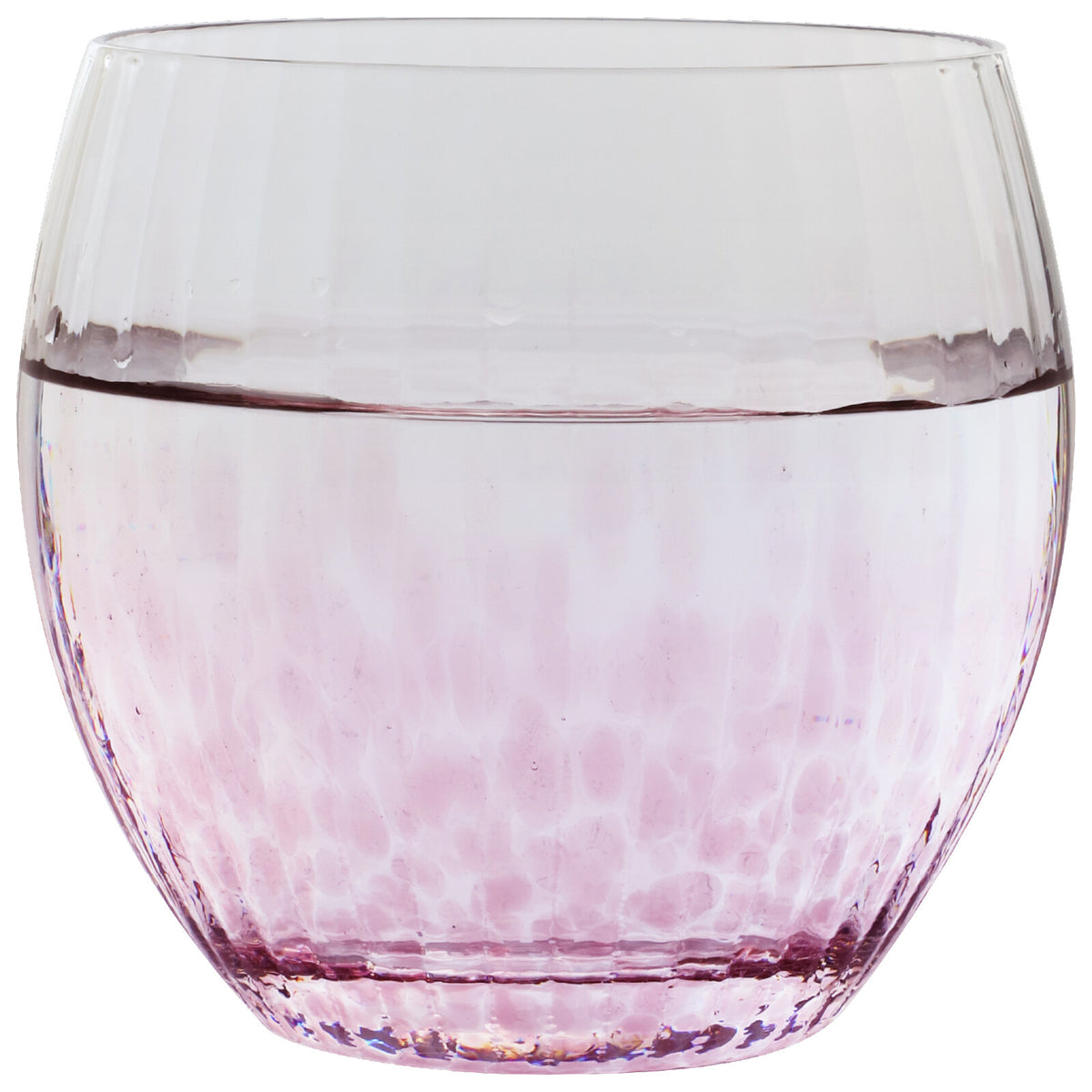 Toyo-Sasaki Glass Corrot Tumbler, Vertical, Pink, 310ml