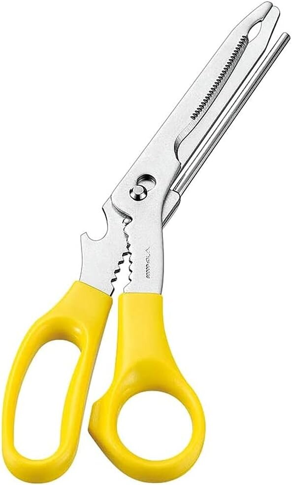 Shimomura Karuraku Kitchen Scissors with Squeezer KR-403