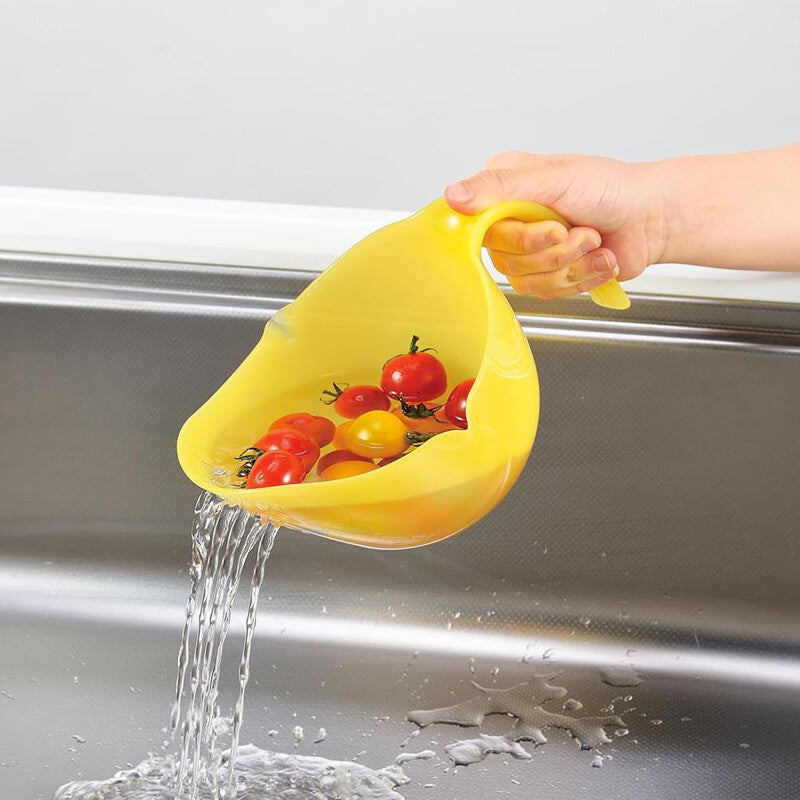 Shimomura Kotokoto Heat-Resistant Measuring Bowl with Strainer CO-604