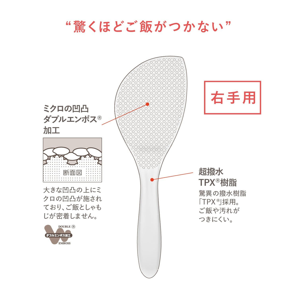 Akebono Right-Handed Rice Paddle CH-2112