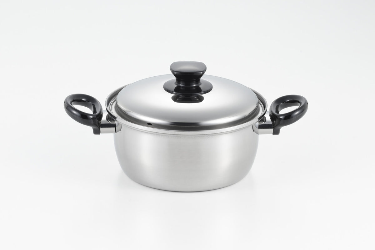 Yoshikawa Modify Two Handle Pot 20cm Stainless Steel SJ4085