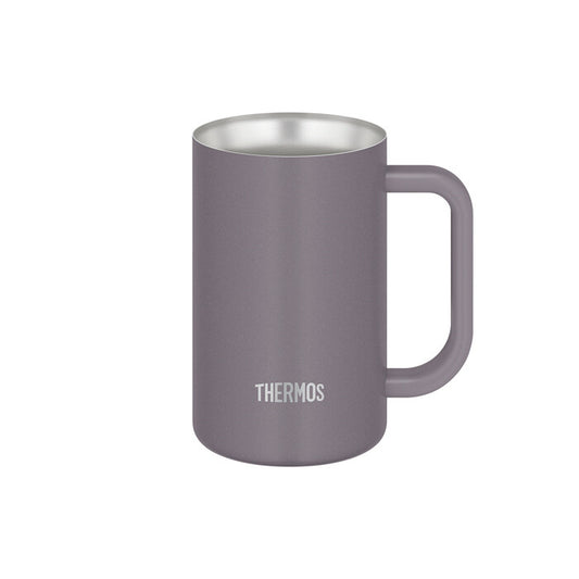 Thermos Vacuum Insulated Beer Mug 600ml Gray JDK-602C