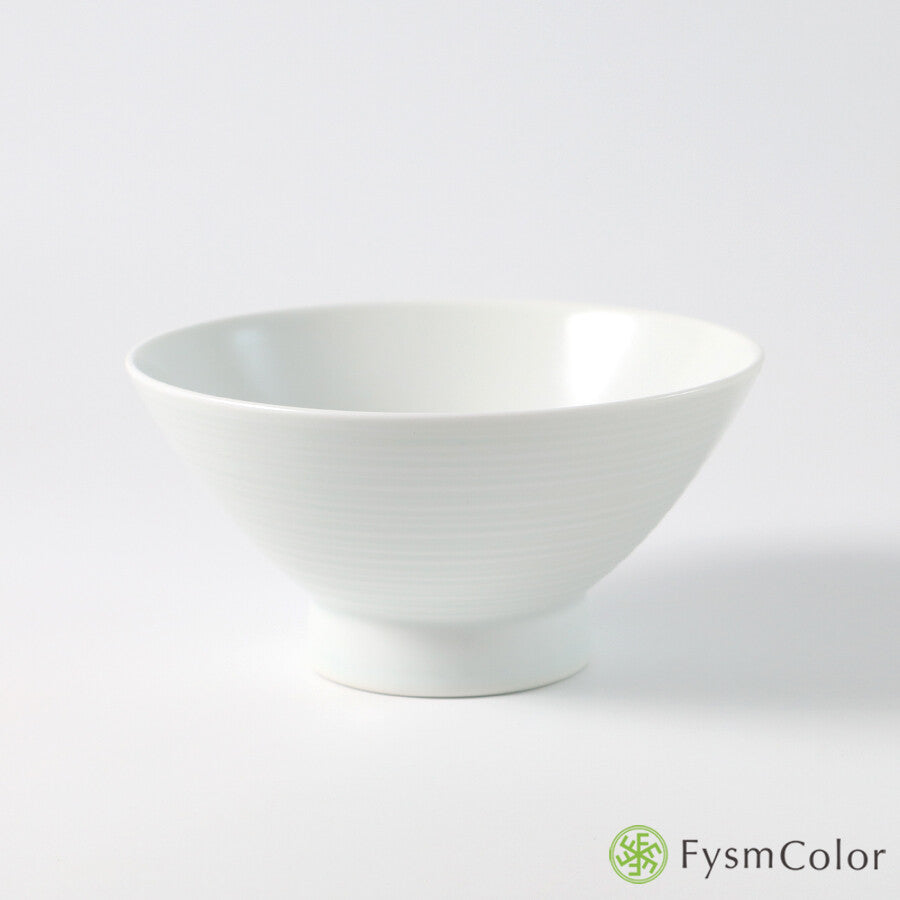 Hakusan Porcelain Hasami Rice Bowl Mist White