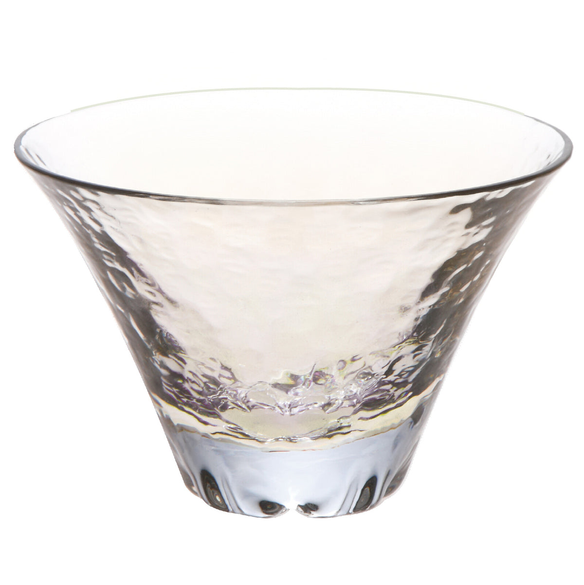 Toyo-Sasaki Glass Shofuku Fujimi Sakura Sake Cup, Amber