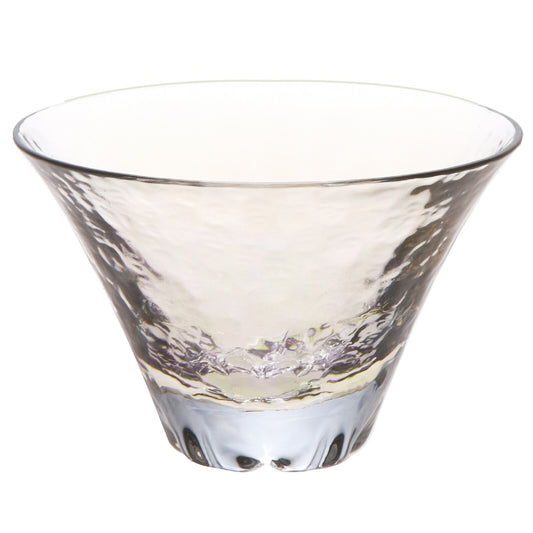 Toyo-Sasaki Glass Shofuku Fujimi Sakura Sake Cup, Amber