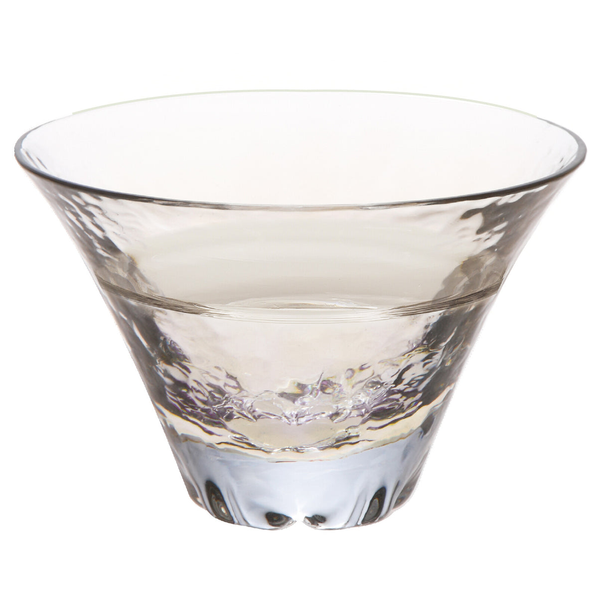 Toyo-Sasaki Glass Shofuku Fujimi Sakura Sake Cup, Amber