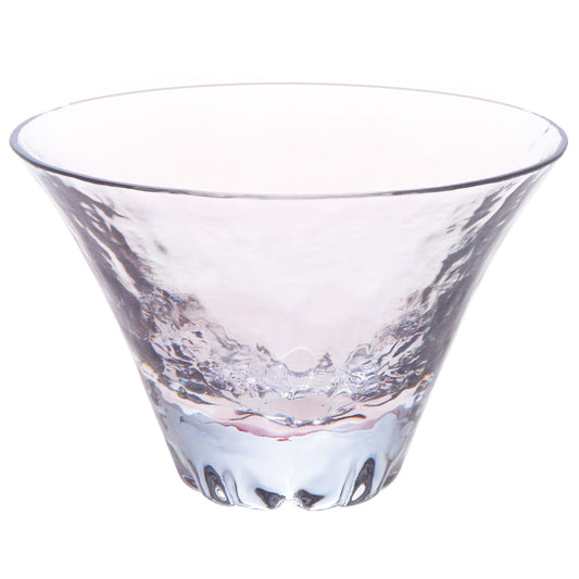 Toyo-Sasaki Glass Shofuku Fujimi Sakura Sake Cup, Light Purple