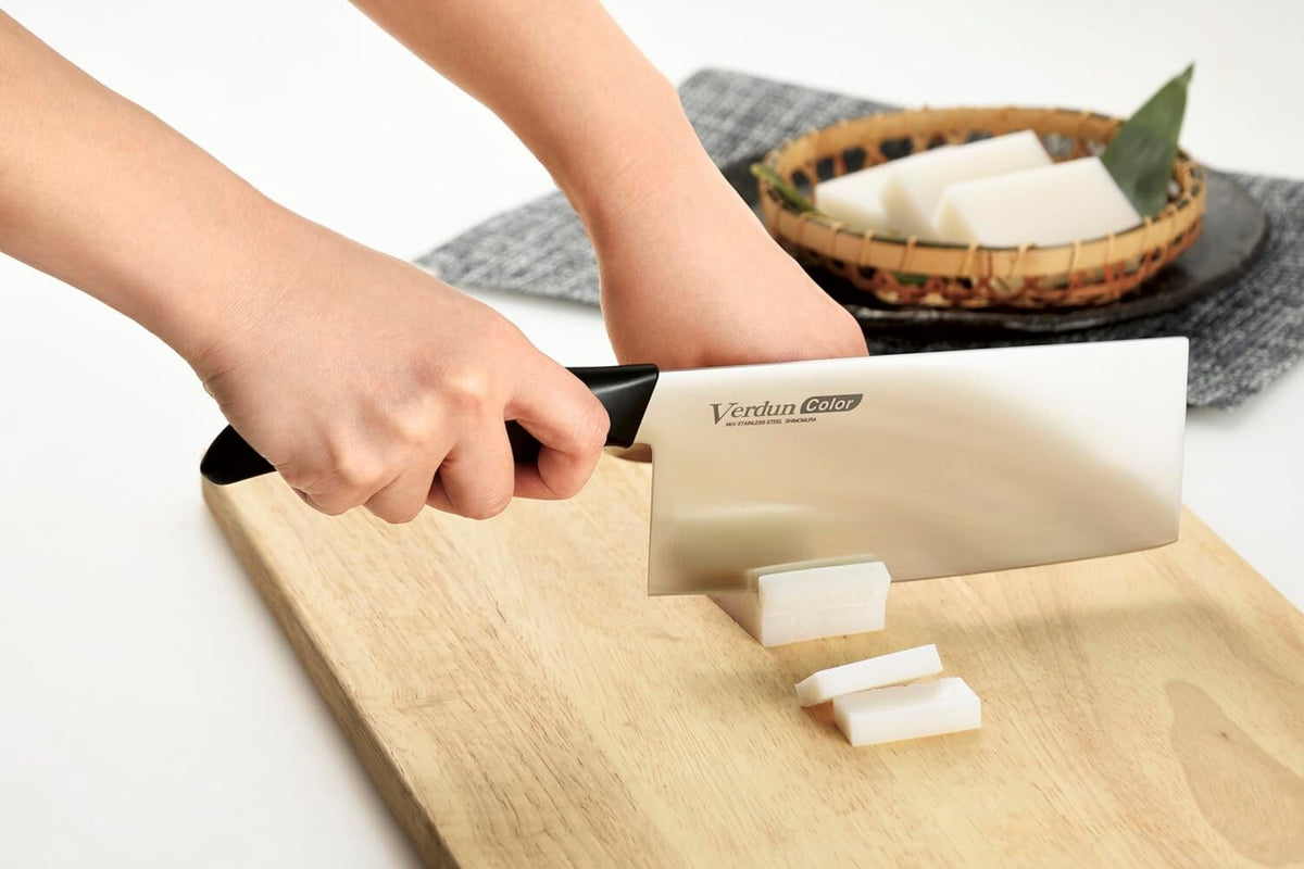 Shimomura Chinese Cleaver Knife 185mm Molybdenum Vanadium Steel