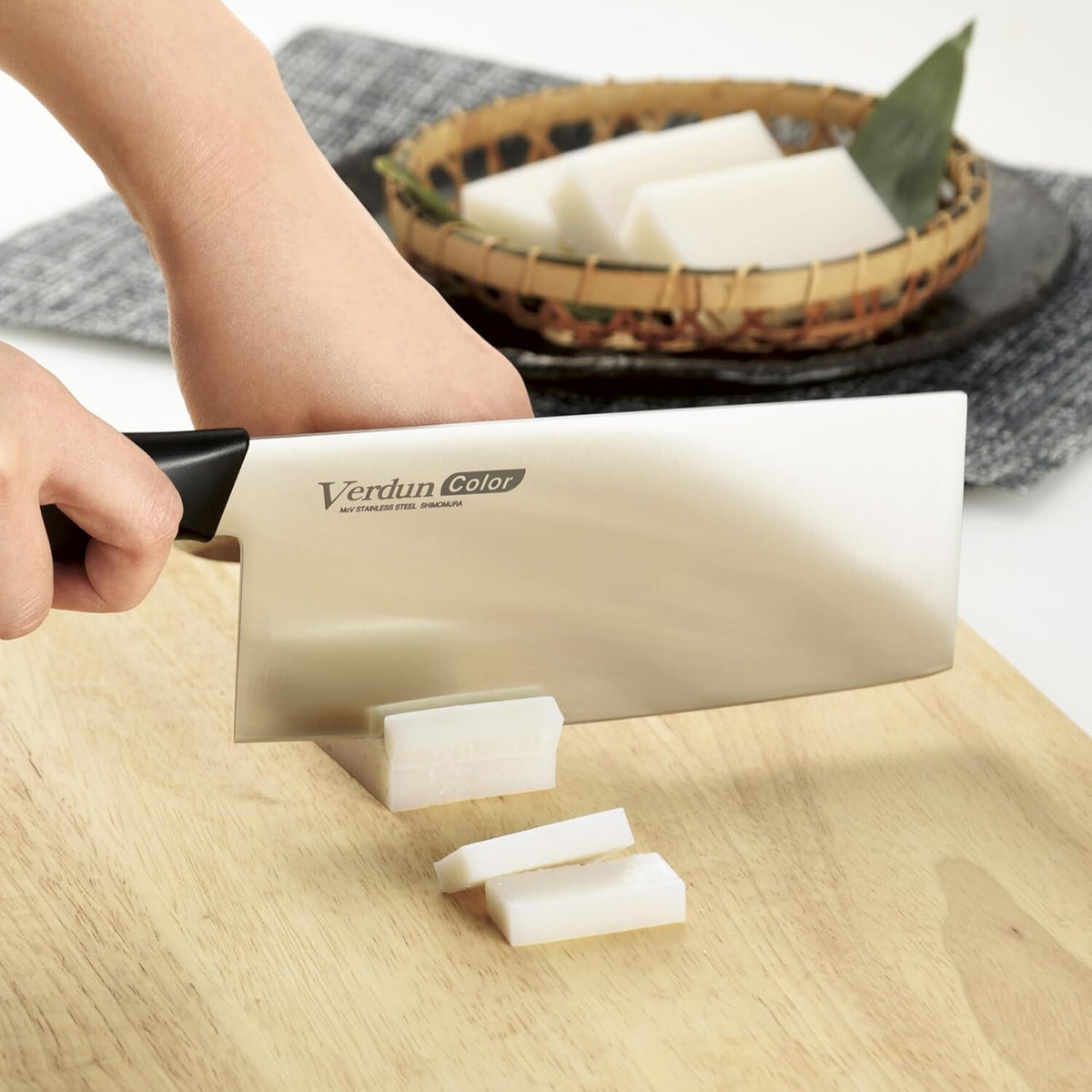 Shimomura Chinese Cleaver Knife 185mm Molybdenum Vanadium Steel
