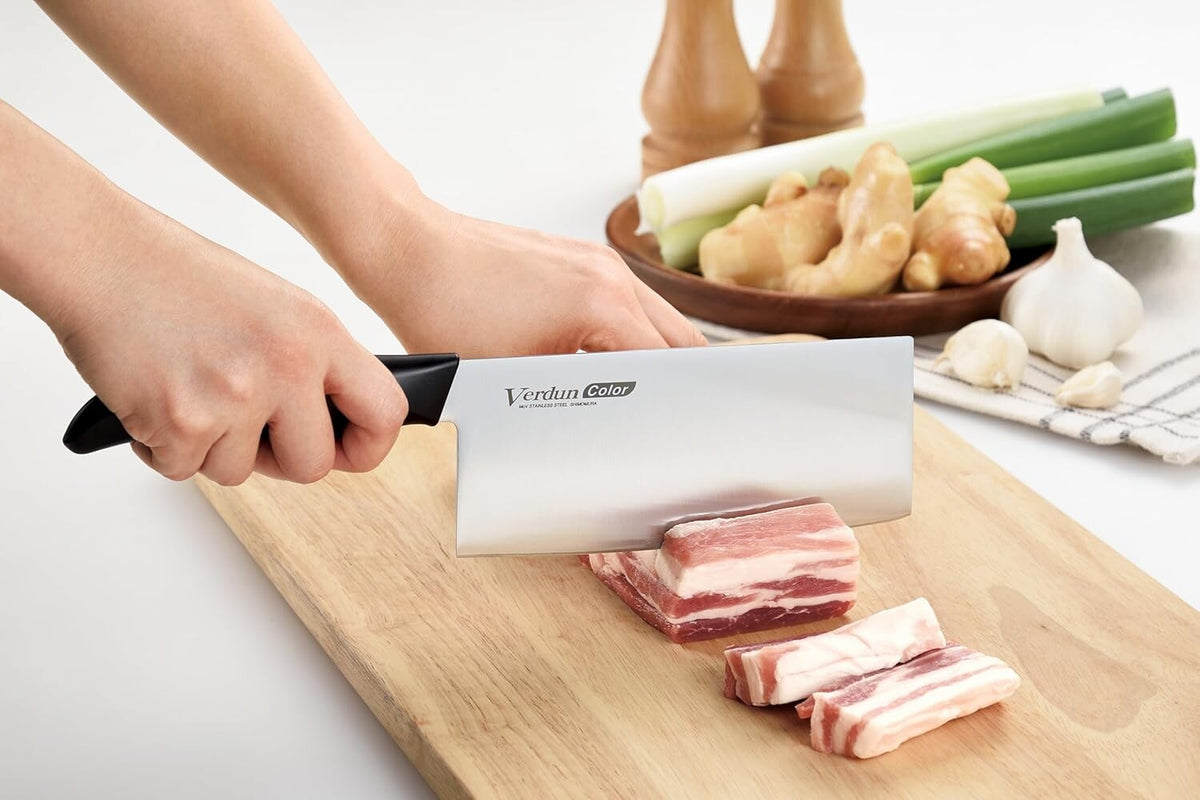 Shimomura Chinese Cleaver Knife 185mm Molybdenum Vanadium Steel