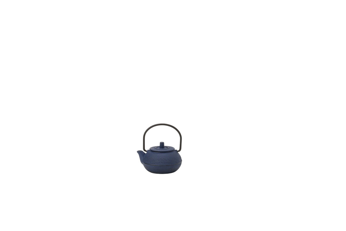 Ishigaki RIN-NE Miniature Cast Iron Kettle Arare 60ml Dark Green 4639