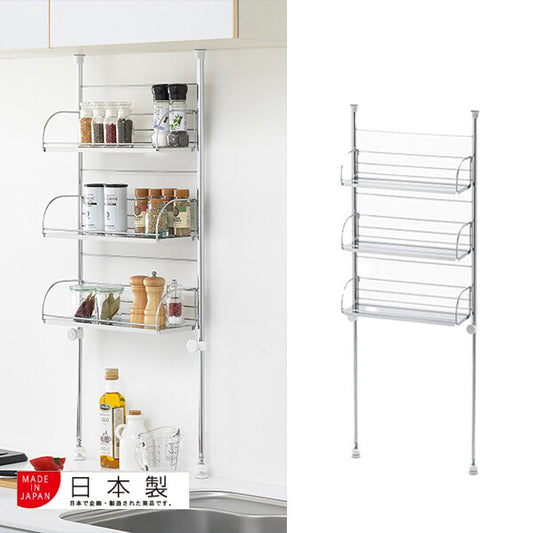 Azuma 3-Tier Tension-Mount Spice Rack 40cm Wide