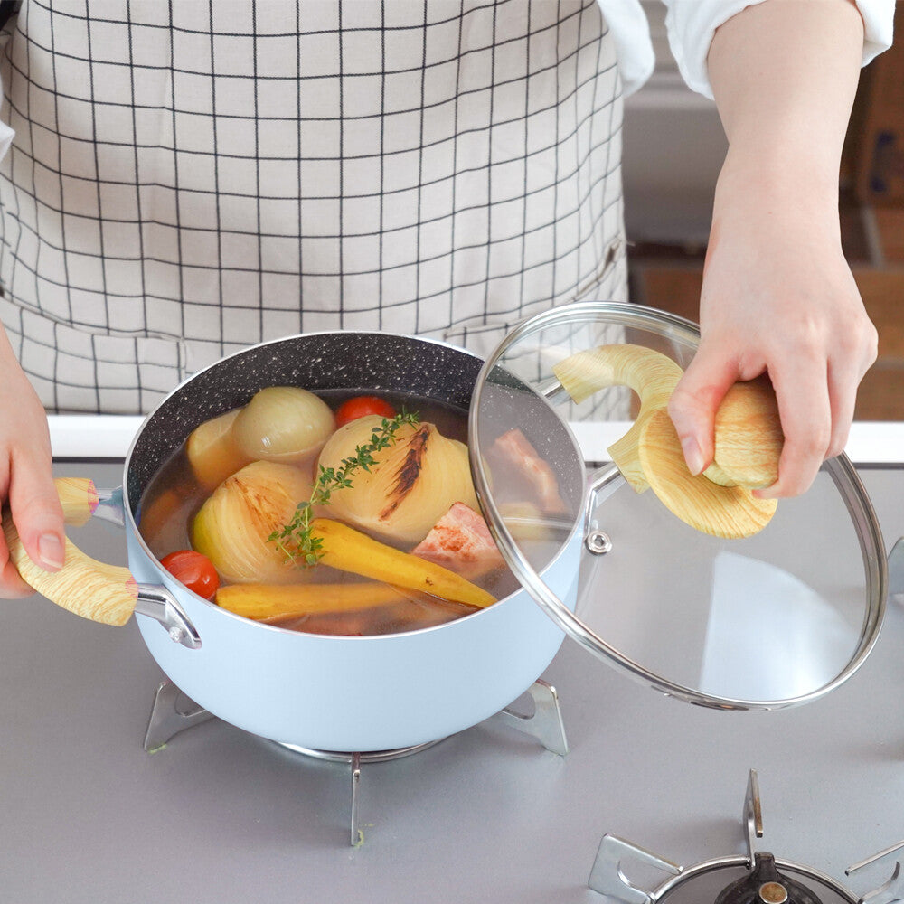 Wahei Freiz Cherore IH Milk Pan 16cm Blue Gray RB-3880
