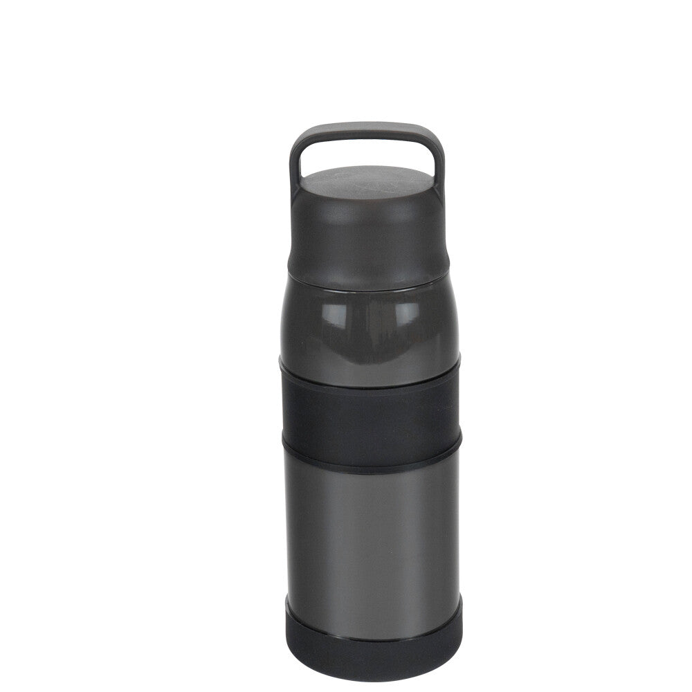 Wahei Freiz Fortec Thirsty Mug Bottle with Handle Black 1.0L RH-1827