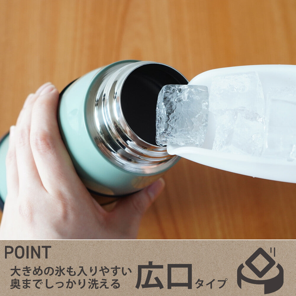 Wahei Freiz Fortec Thirsty Mug Bottle with Handle Black 1.0L RH-1827