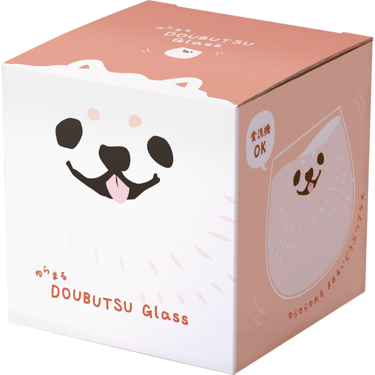 Toyo-Sasaki Glass Yuramaru Animal Tumbler Dog Pattern 320ml
