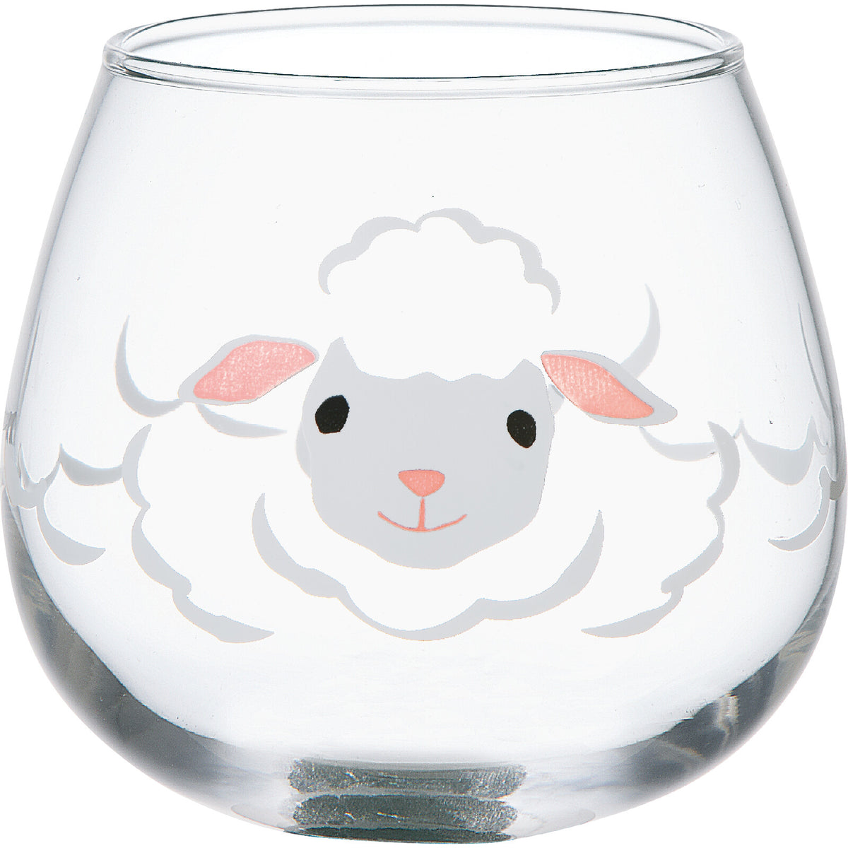 Toyo-Sasaki Glass Yuramaru Animal Tumbler, Sheep Pattern, 320ml
