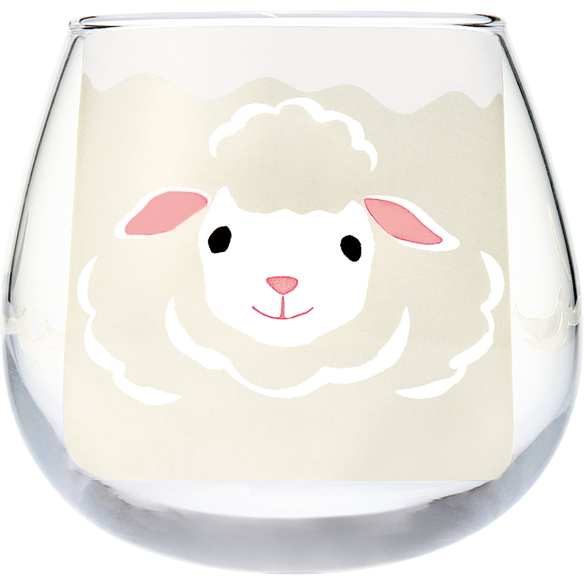 Toyo-Sasaki Glass Yuramaru Animal Tumbler, Sheep Pattern, 320ml
