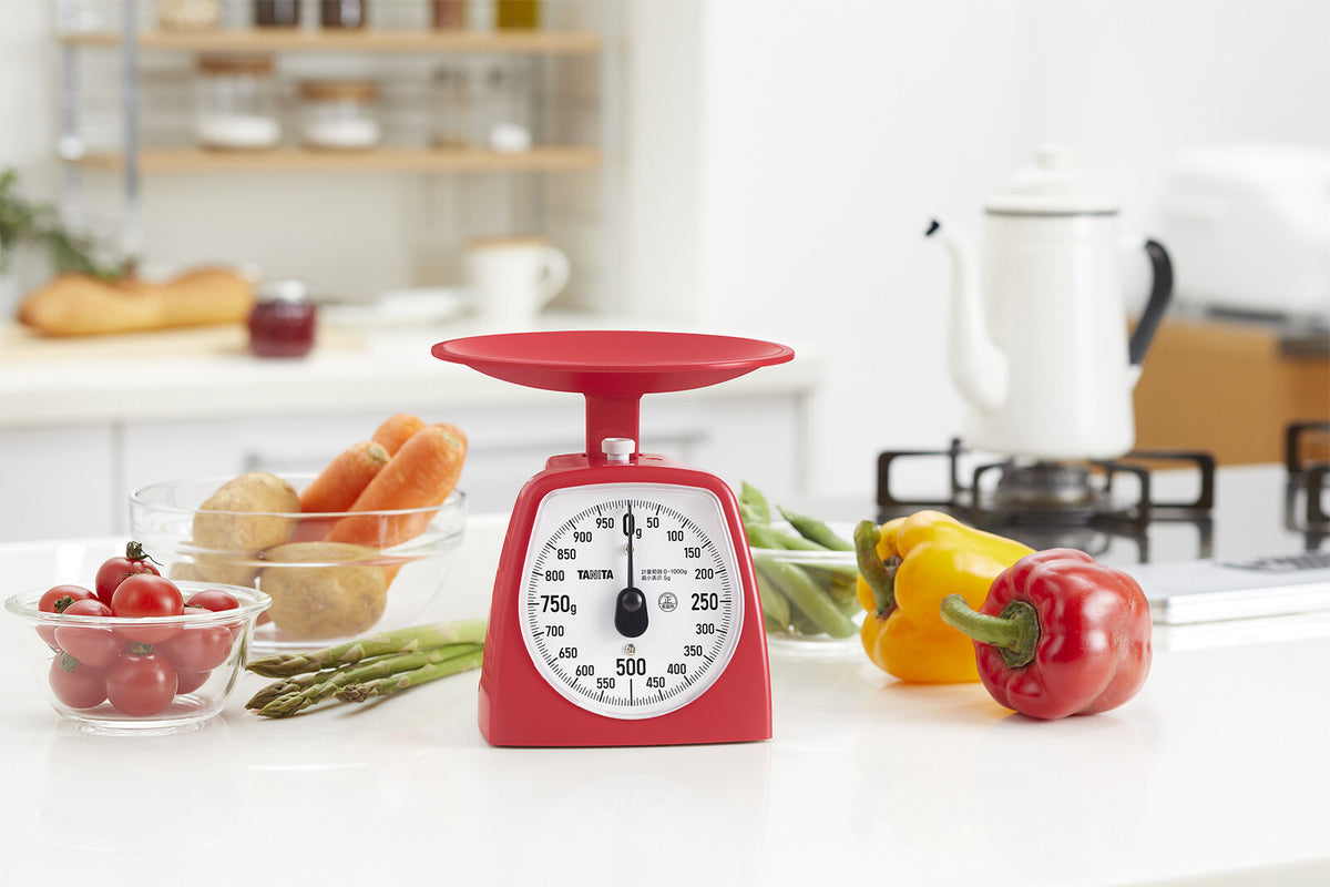 Tanita Analog Kitchen Scale 1kg Cherry Red KA441RD