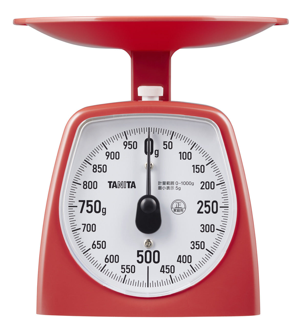 Tanita Analog Kitchen Scale 1kg Cherry Red KA441RD