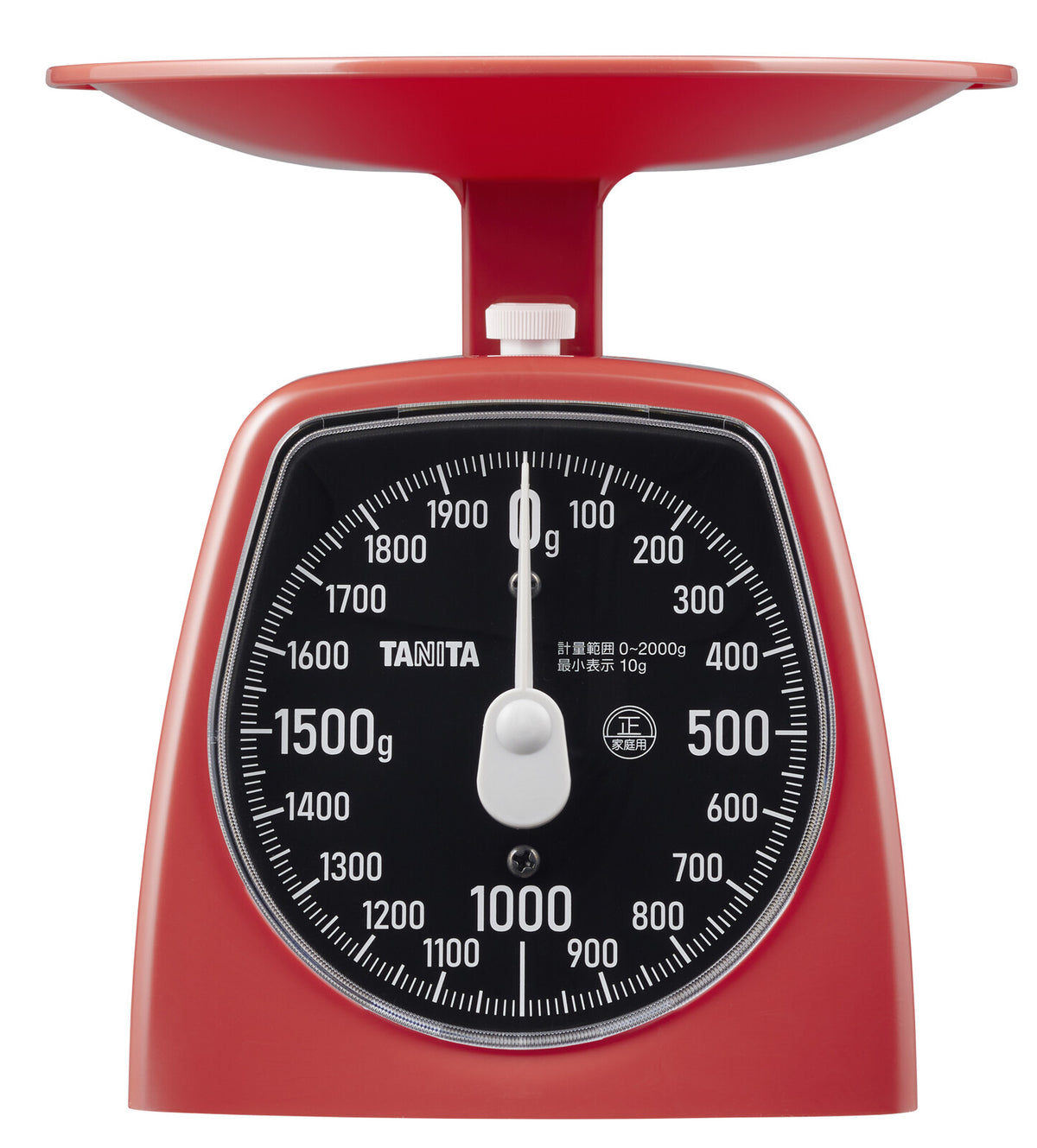 Tanita Analog Kitchen Scale 2kg Cherry Red KA442RD