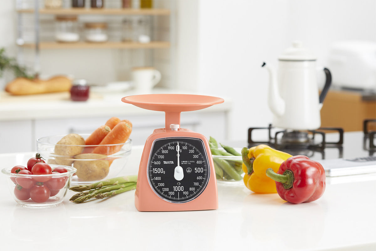 Tanita Analog Kitchen Scale 2kg Coral Pink KA442PK