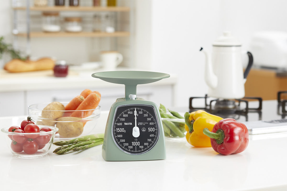 Tanita Analog Kitchen Scale 2kg Sage Green KA442GR
