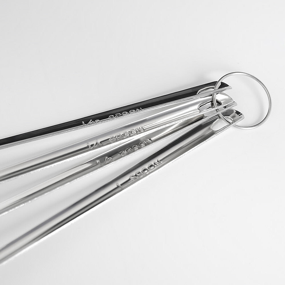Wadasuke Extra Thick Measuring Spoon Set of 4 Long Handle 4911-0012